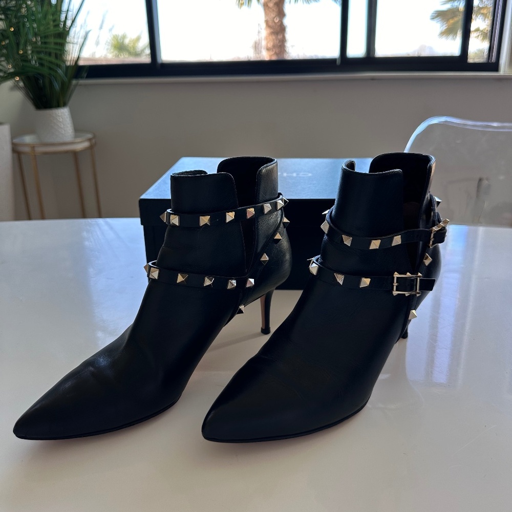 Valentino Rockstud Ankle Bootie